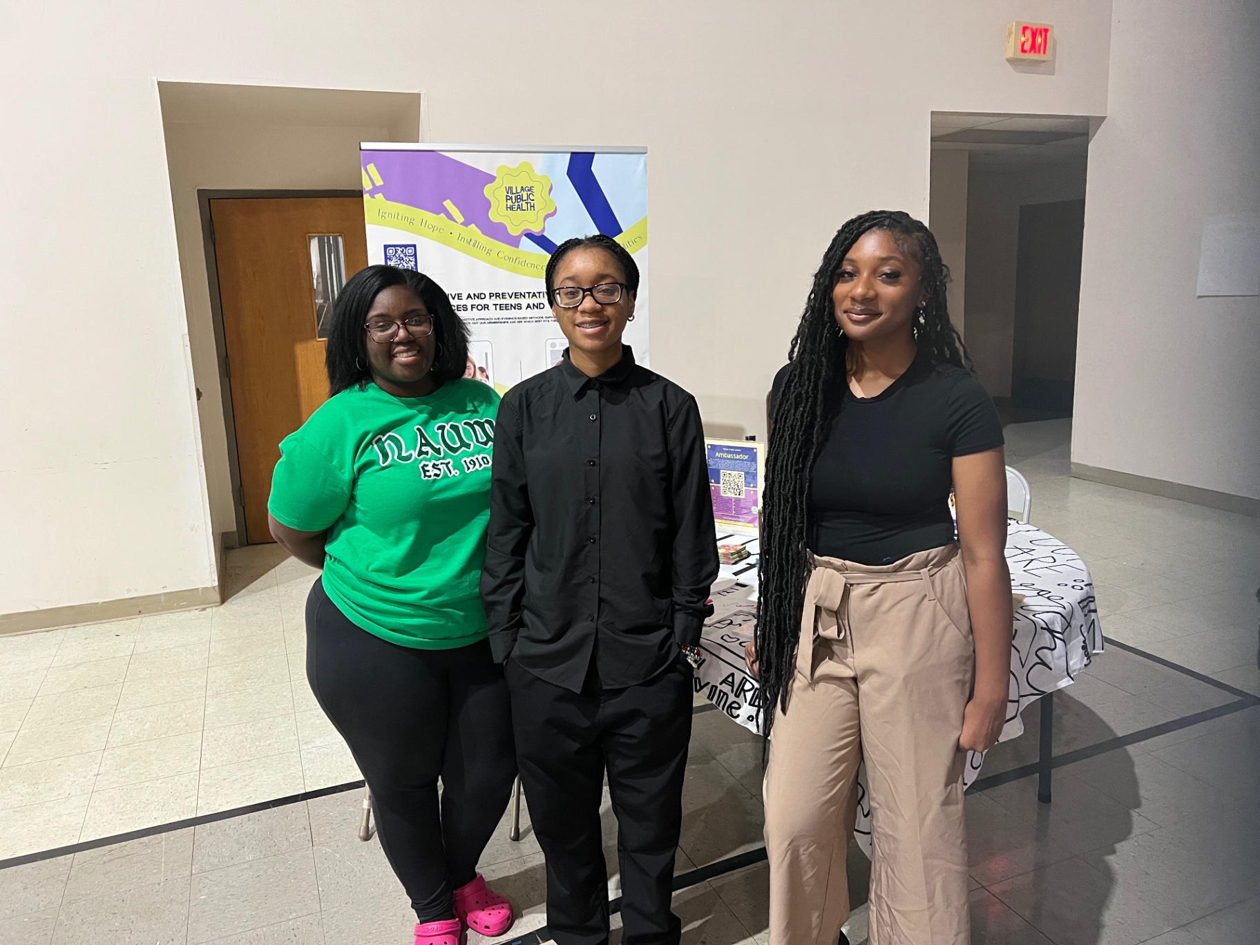 Village Public Health team at a community tabling event
