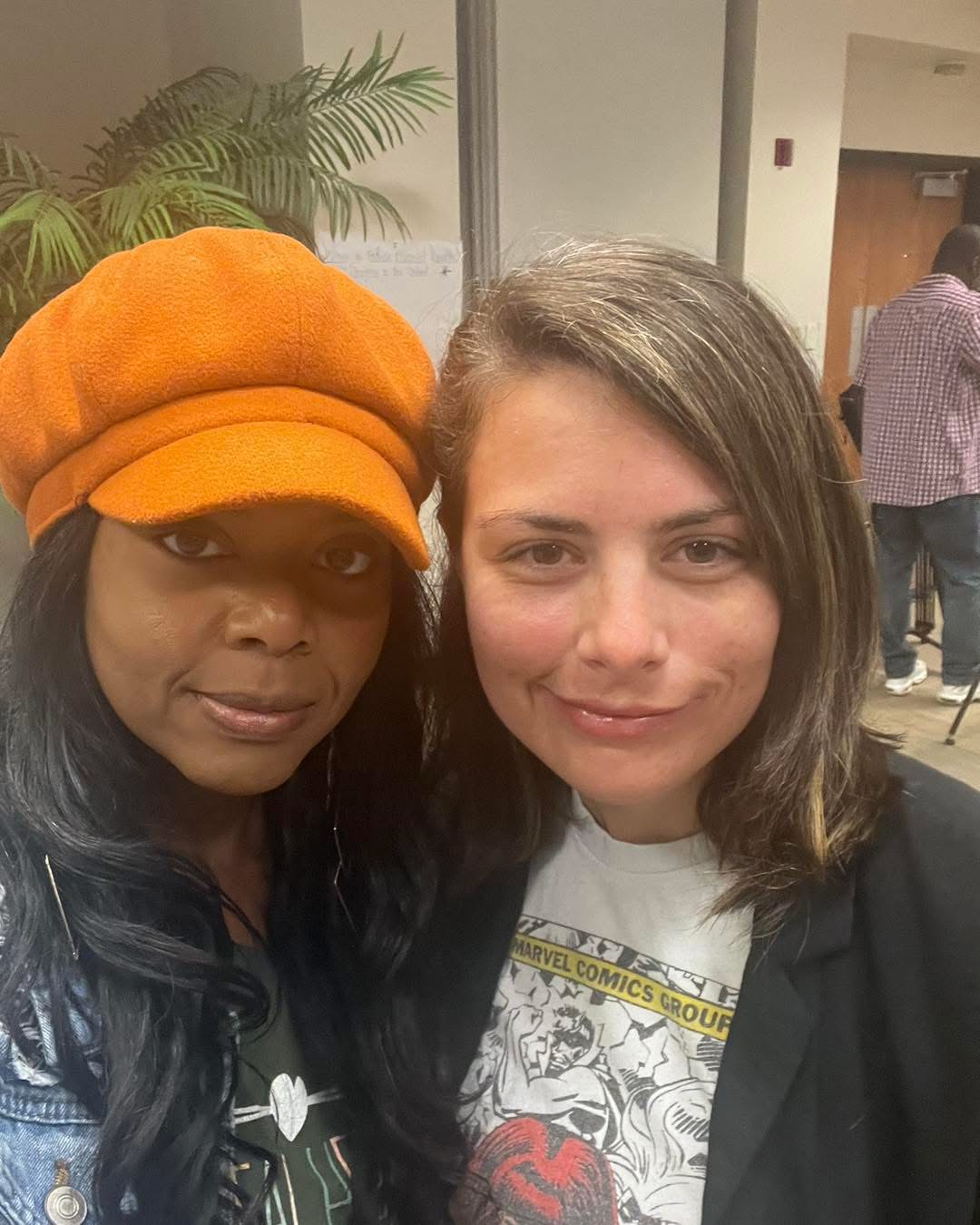 Dr. Mumford with a colleague at a community event