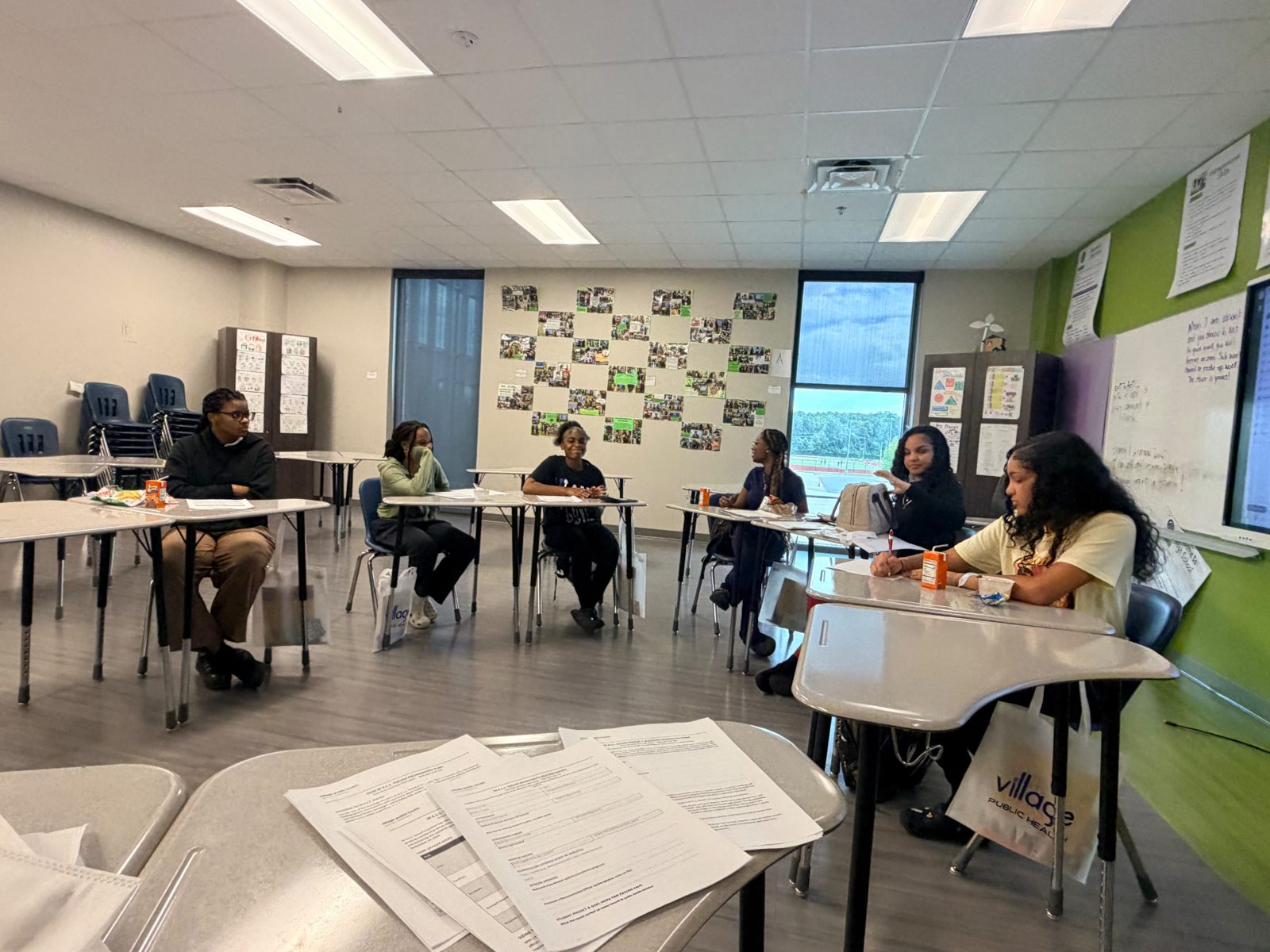 Village Public Health youth session at Little Rock Southwest High School.