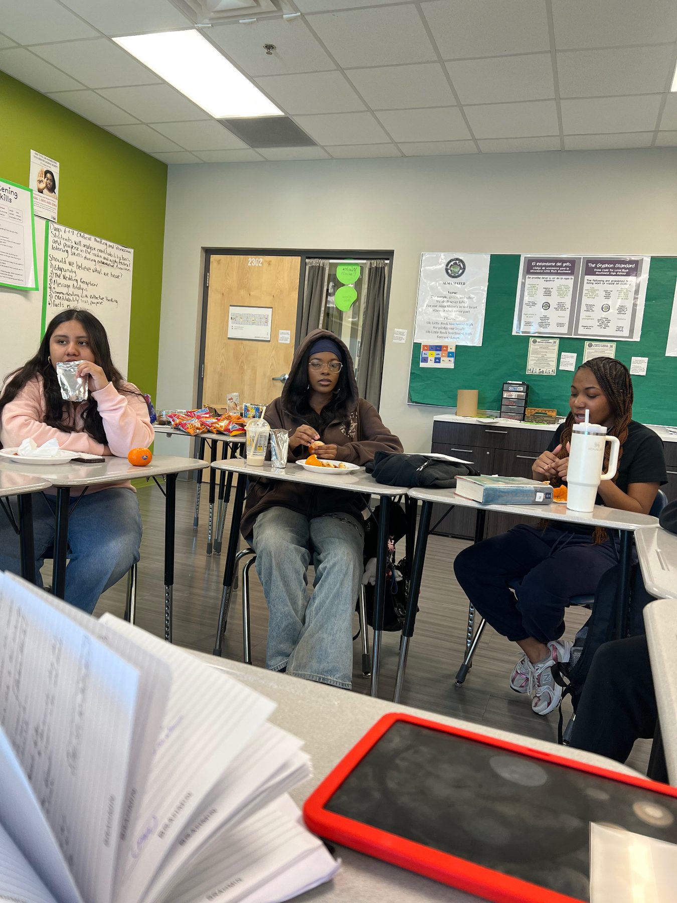 W.E.L.L. Squad members in discussion