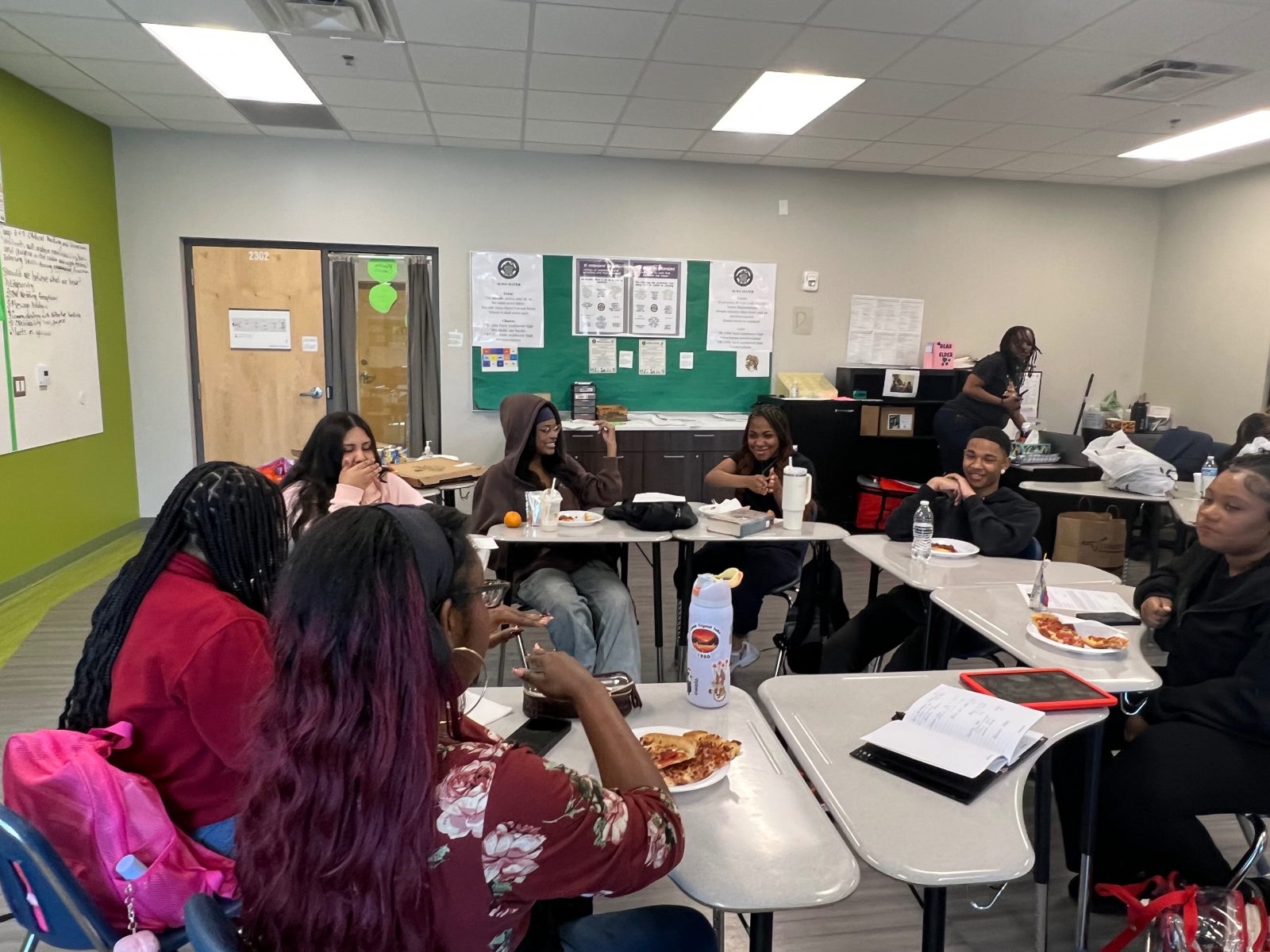 W.E.L.L. Squad members in a full club discussion at Southwest High School